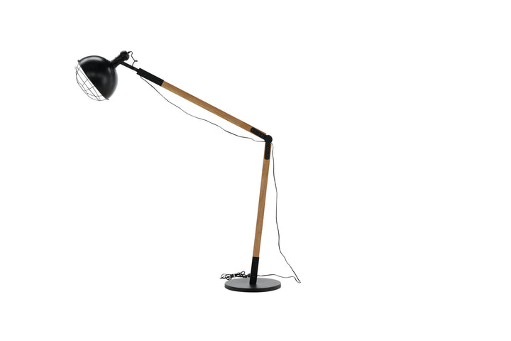 Venture Home Kick -Floor Lamp - Wood/Black