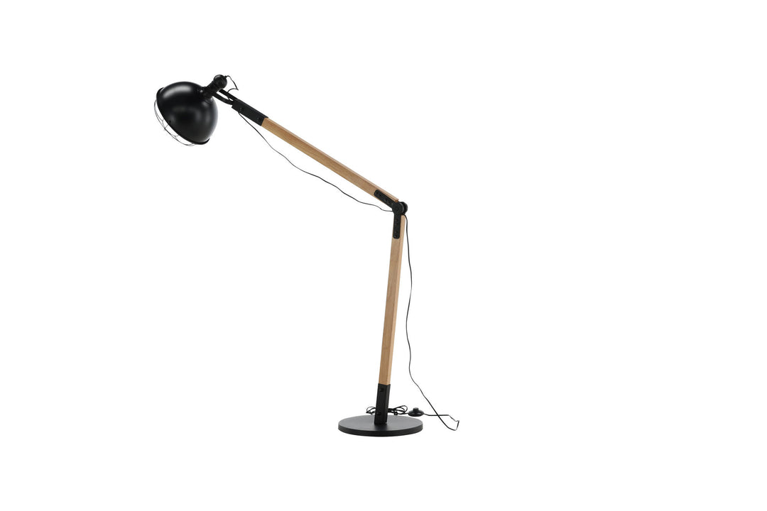 Venture Home Kick -Floor Lamp - Wood/Black