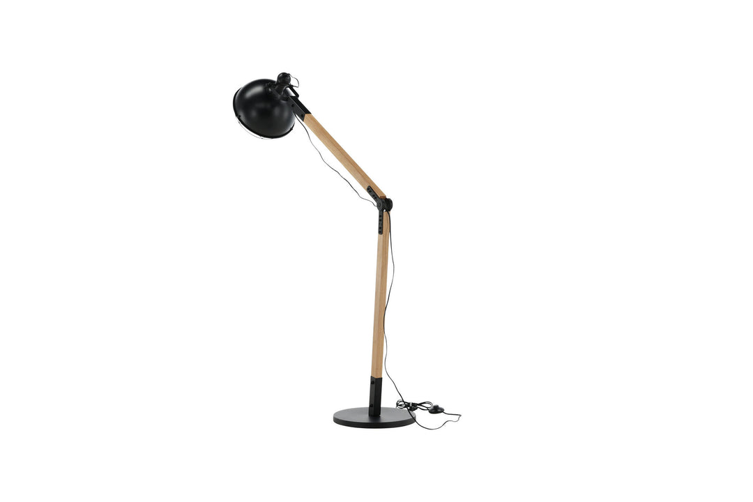 Venture Home Kick -Floor Lamp - Wood/Black
