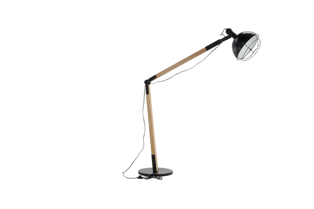 Venture Home Kick -Floor Lamp - Wood/Black