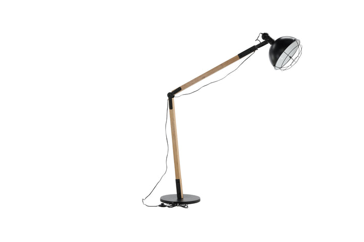 Venture Home Kick -Floor Lamp - Wood/Black