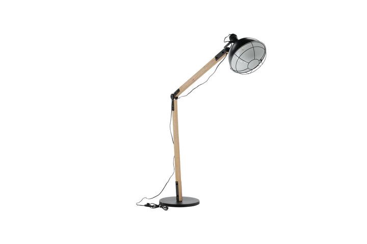 Venture Home Kick -Floor Lamp - Wood/Black