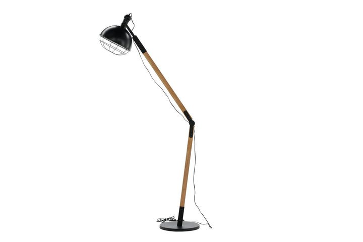 Venture Home Kick -Floor Lamp - Wood/Black