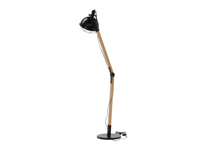 Venture Home Kick -Floor Lamp - Wood/Black