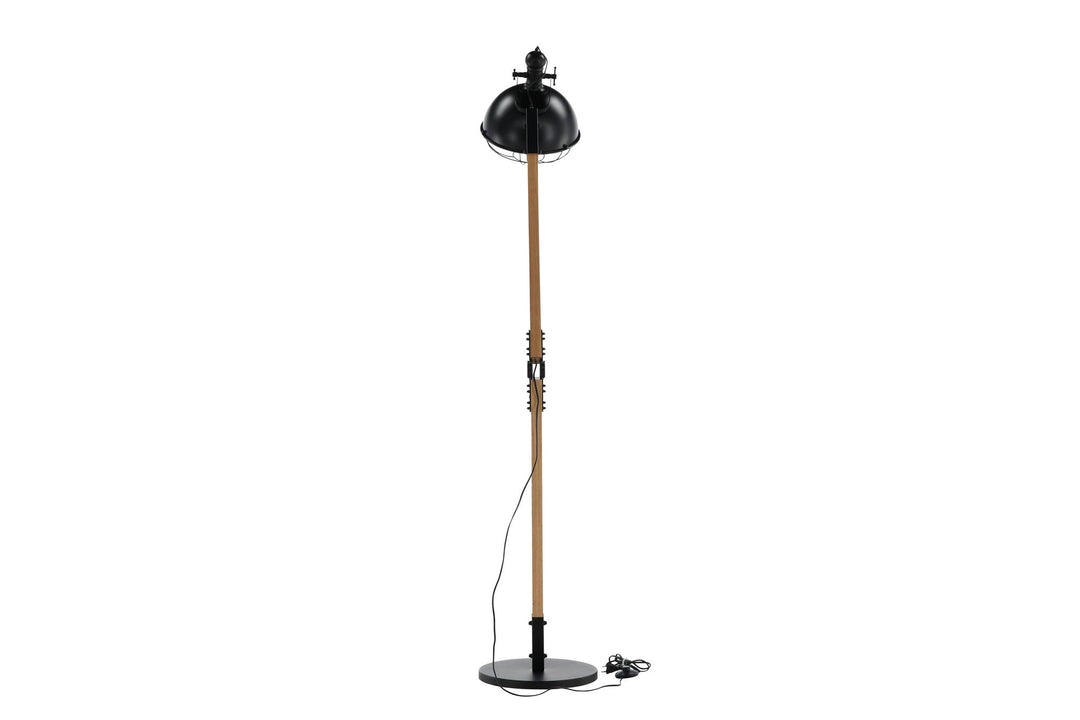 Venture Home Kick -Floor Lamp - Wood/Black