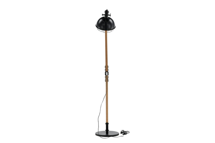 Venture Home Kick -Floor Lamp - Wood/Black
