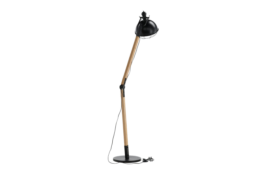 Venture Home Kick -Floor Lamp - Wood/Black