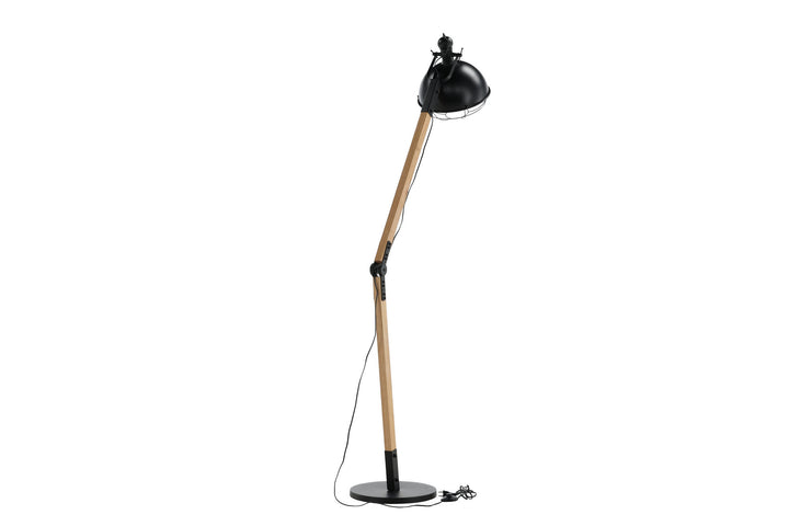 Venture Home Kick -Floor Lamp - Wood/Black