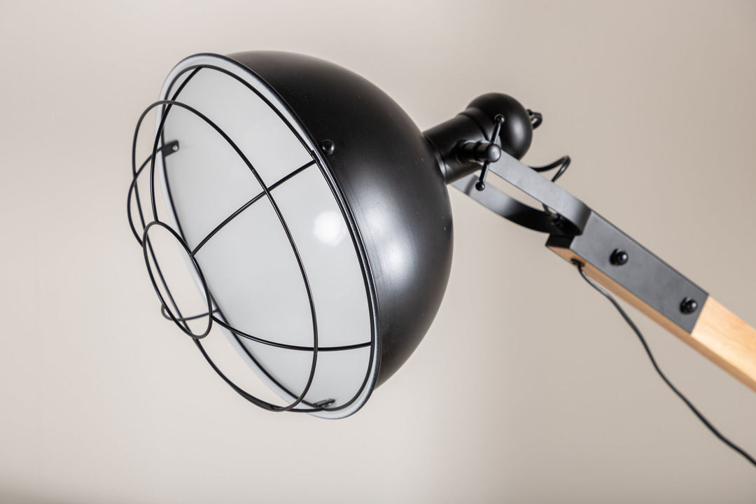 Venture Home Kick -Floor Lamp - Wood/Black