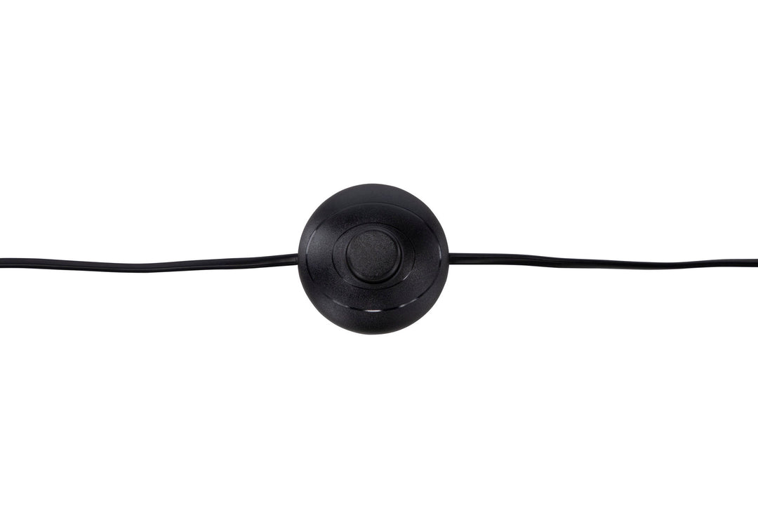 Venture Home Fence -Floor Lamp - Black/Natural Rattan