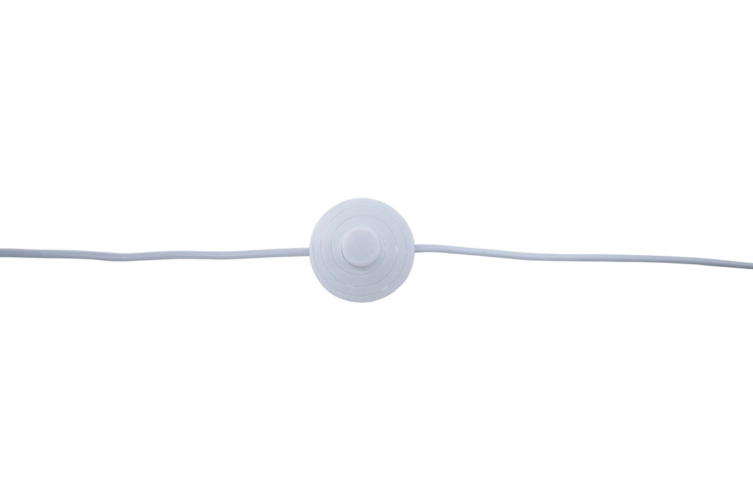 Venture Home Avspark -Floor Lamp - Blk Leg / White Glass/Add hote Glass ball on top