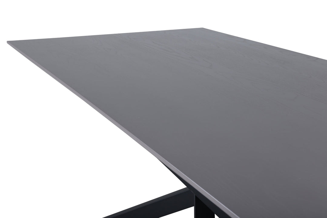 Venture Home Piazza Dining Table - Black / Grey Veneer
