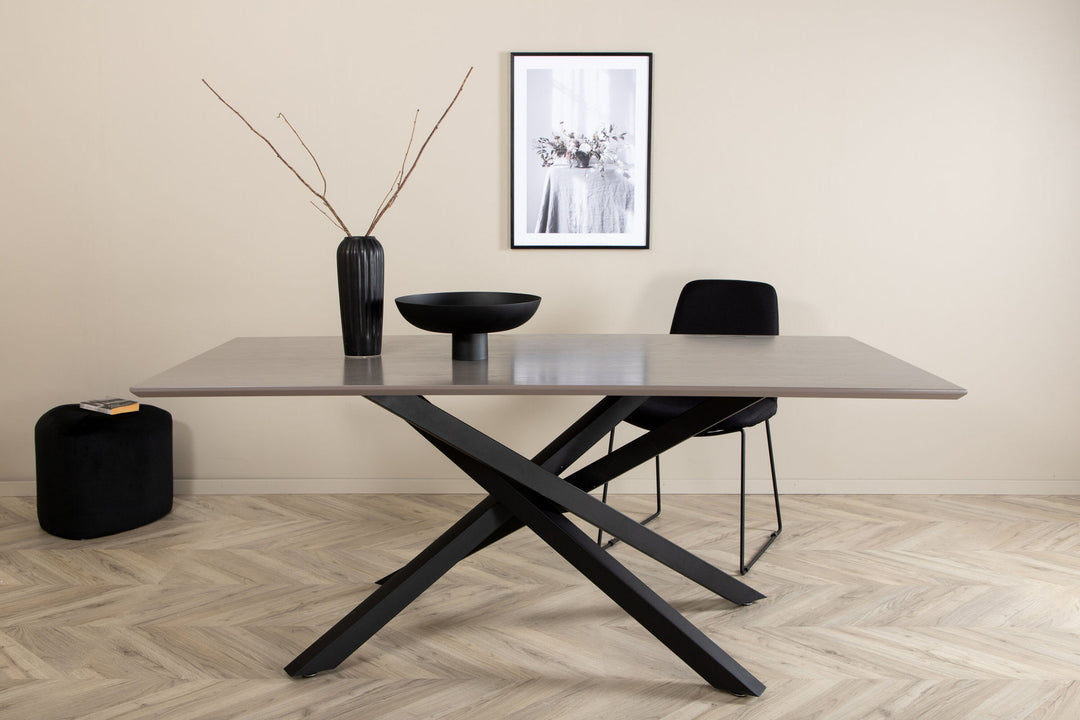 Venture Home Piazza Dining Table - Black / Grey Veneer
