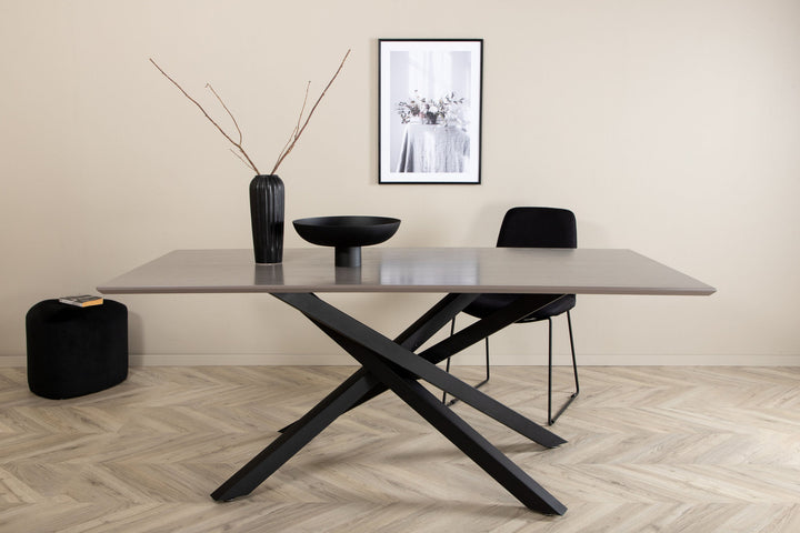 Venture Home Piazza Dining Table - Black / Grey Veneer