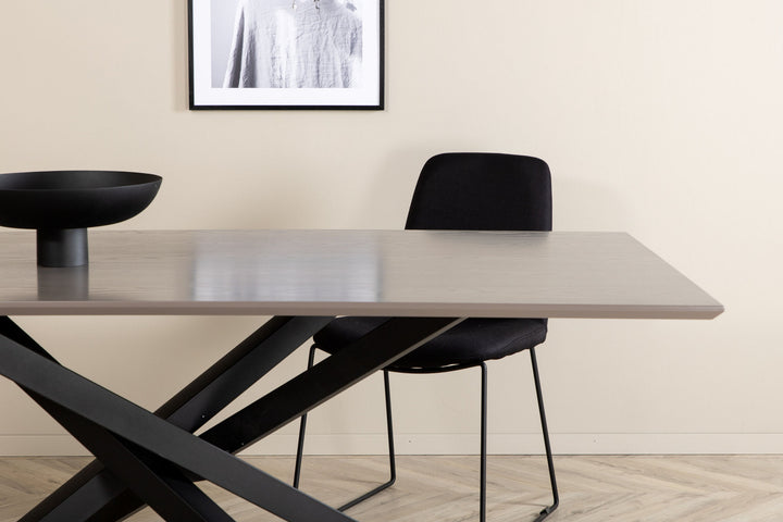 Venture Home Piazza Dining Table - Black / Grey Veneer