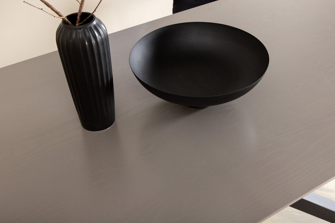 Venture Home Piazza Dining Table - Black / Grey Veneer