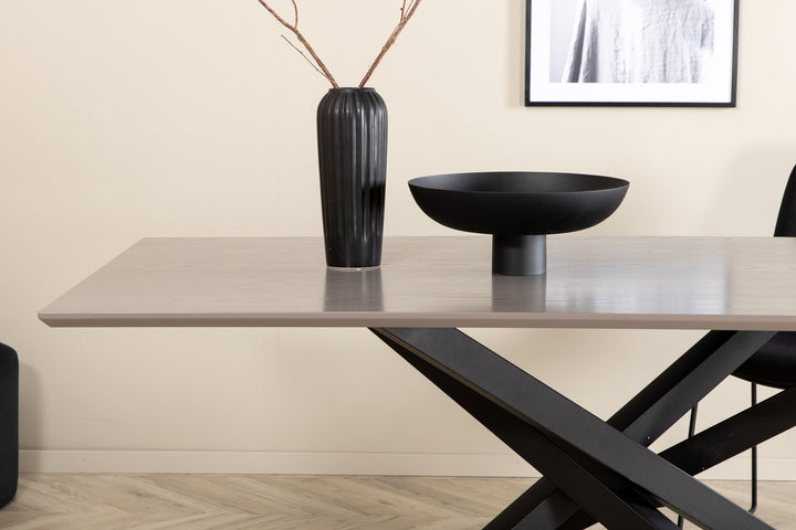 Venture Home Piazza Dining Table - Black / Grey Veneer
