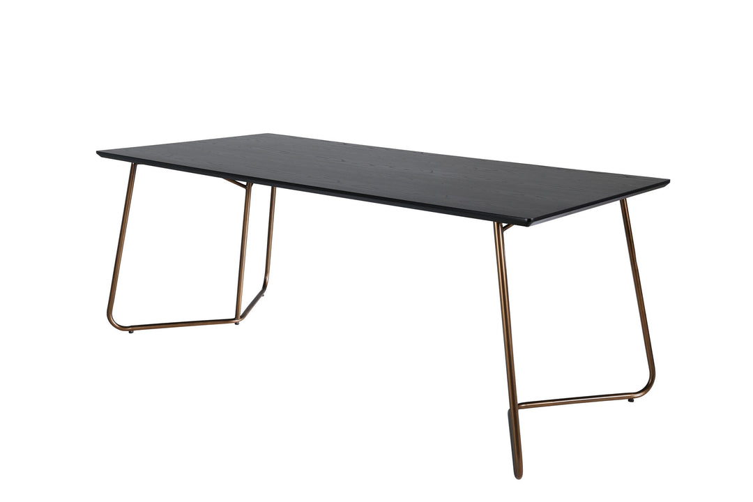 Venture Home Petra Dining Table - Distressed Copper / Black Veneer