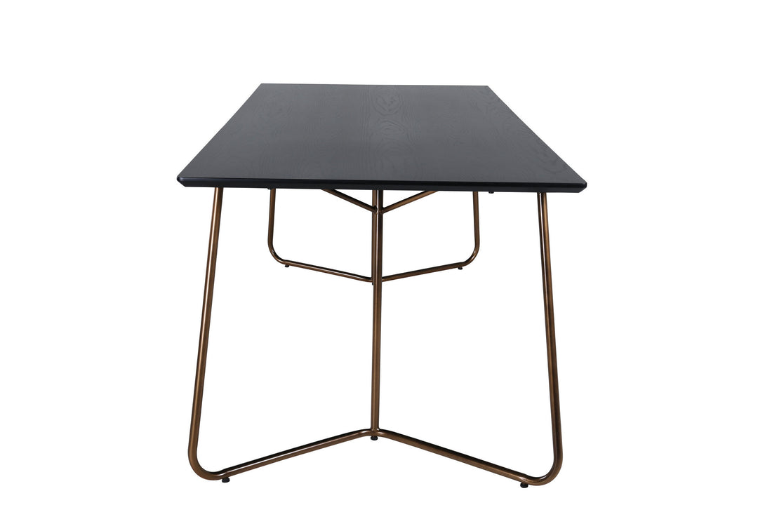 Venture Home Petra Dining Table - Distressed Copper / Black Veneer