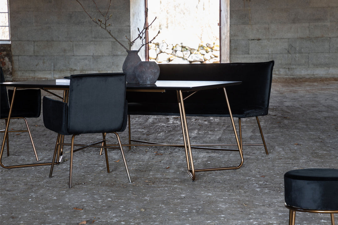 Venture Home Petra Dining Table - Distressed Copper / Black Veneer