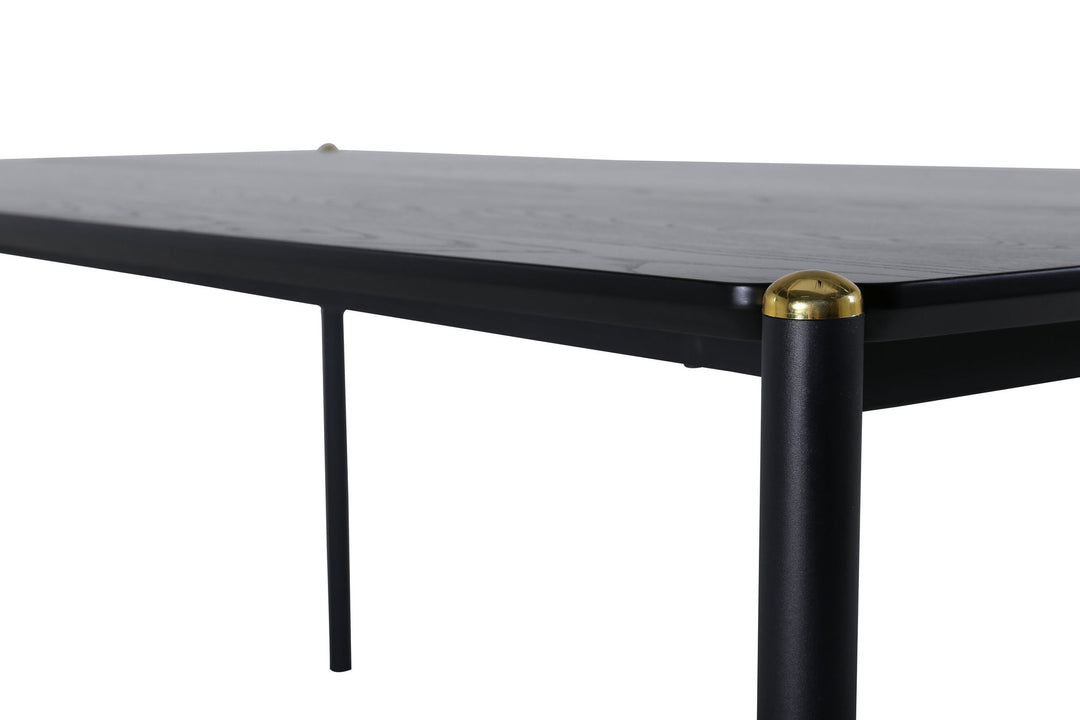 Venture Home Pelle Dining Table - Black / black Black