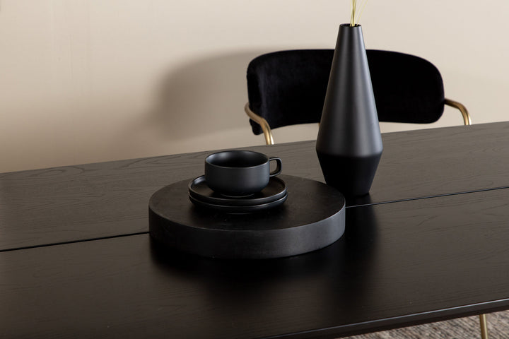 Venture Home Pelle Dining Table - Black / black Black