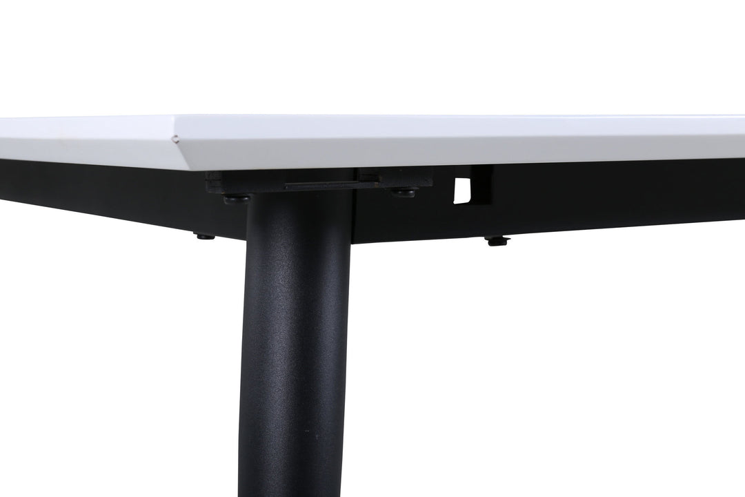 Venture Home Jimmy Dining Table - Black / White HPL - 150*76