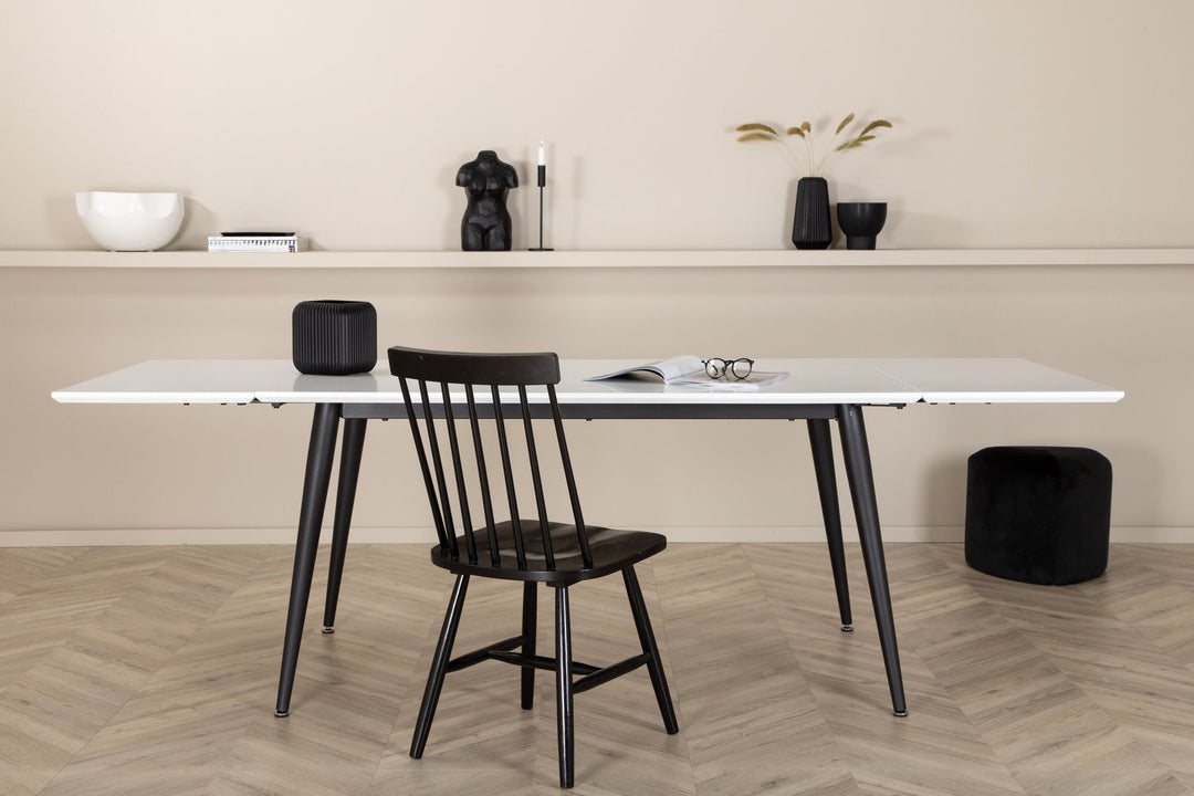 Venture Home Jimmy Dining Table - Black / White HPL - 150*76