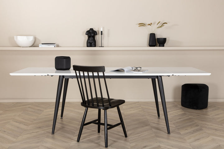 Venture Home Jimmy Dining Table - Black / White HPL - 150*76