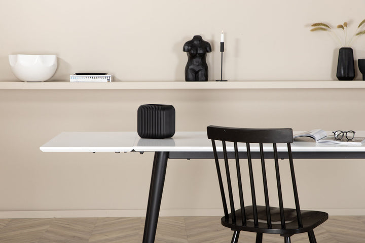 Venture Home Jimmy Dining Table - Black / White HPL - 150*76