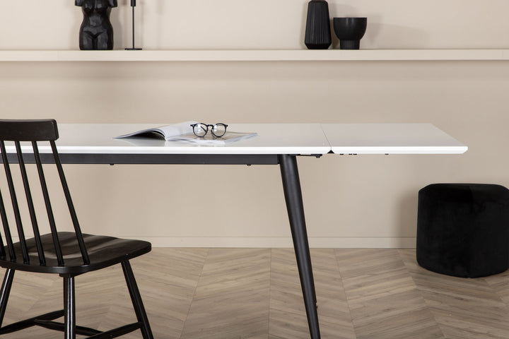 Venture Home Jimmy Dining Table - Black / White HPL - 150*76