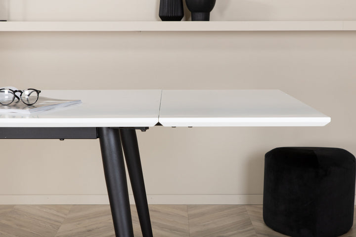 Venture Home Jimmy Dining Table - Black / White HPL - 150*76