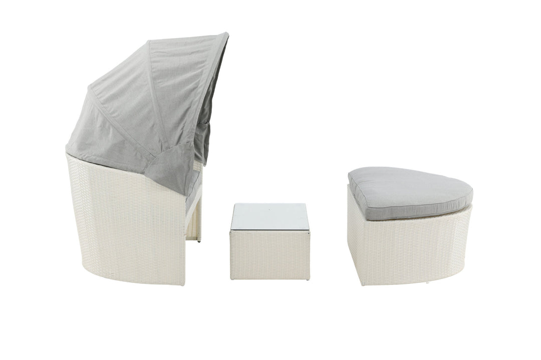 Venture Home Padova Love bed - White/Grey