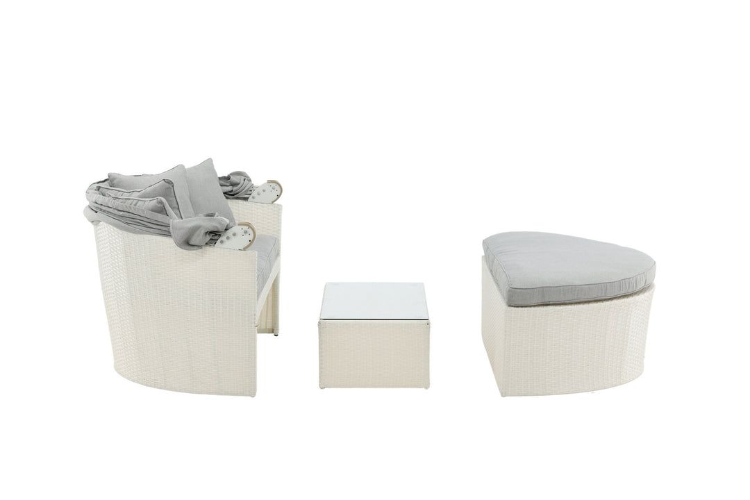 Venture Home Padova Love bed - White/Grey