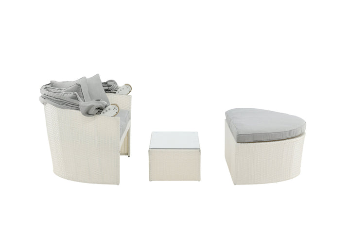 Venture Home Padova Love bed - White/Grey