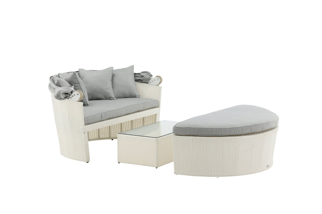 Venture Home Padova Love bed - White/Grey