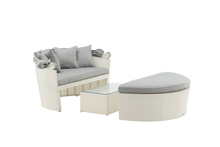 Venture Home Padova Love bed - White/Grey