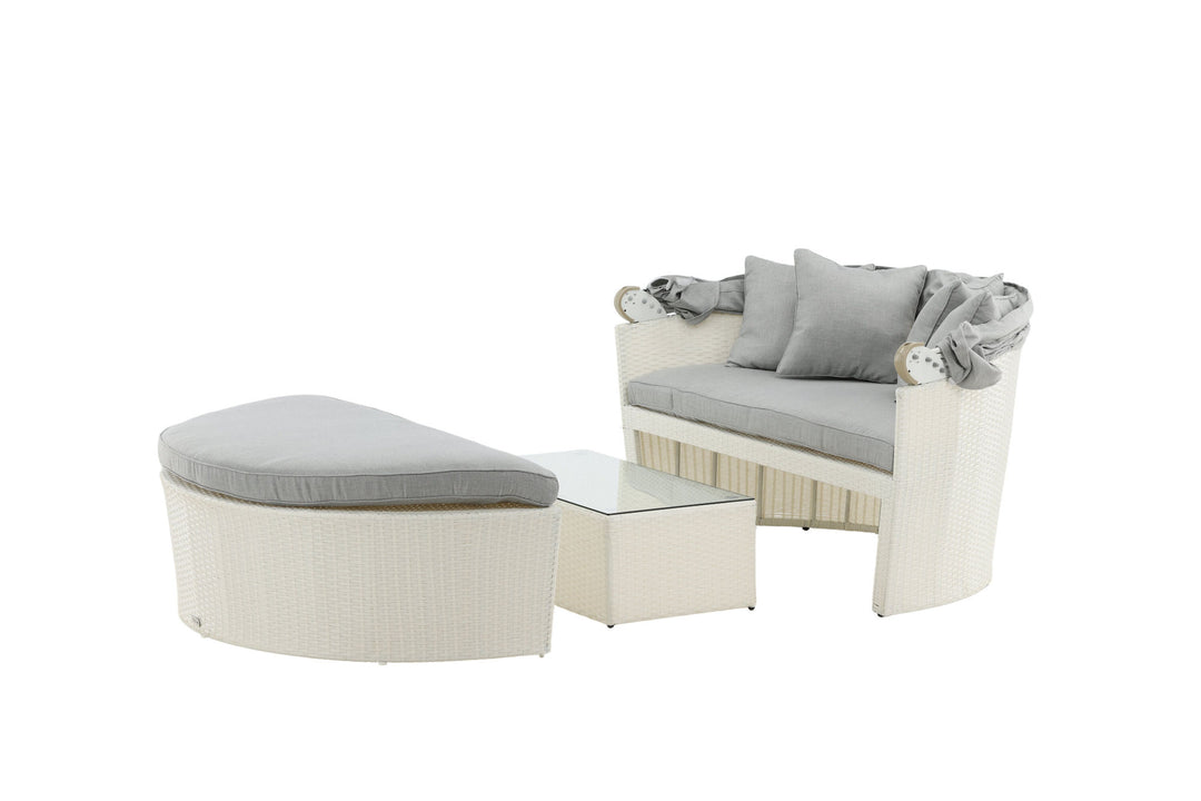 Venture Home Padova Love bed - White/Grey