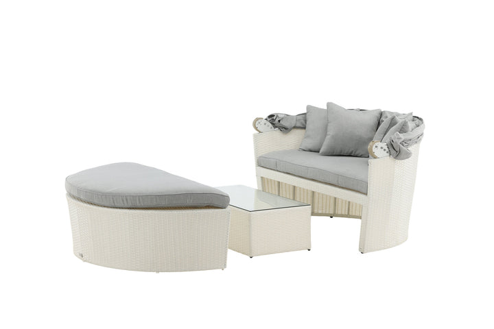Venture Home Padova Love bed - White/Grey