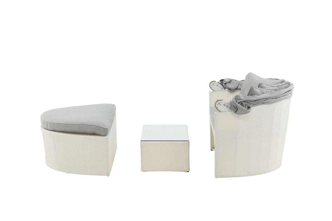 Venture Home Padova Love bed - White/Grey