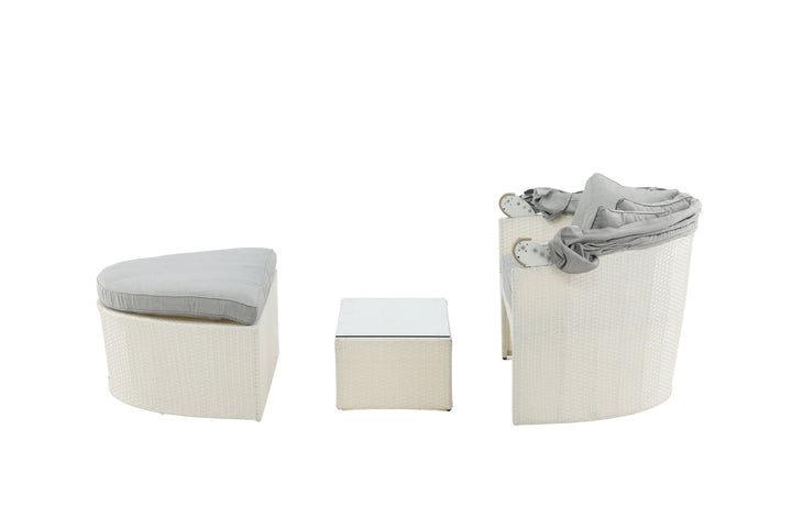 Venture Home Padova Love bed - White/Grey