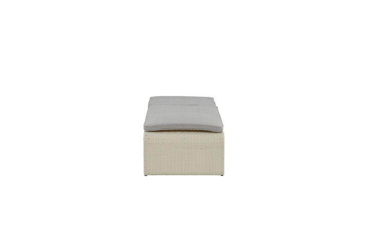 Venture Home London Sun Lounge - White/Grey