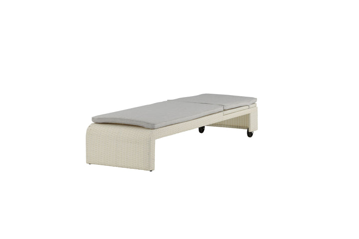 Venture Home London Sun Lounge - White/Grey