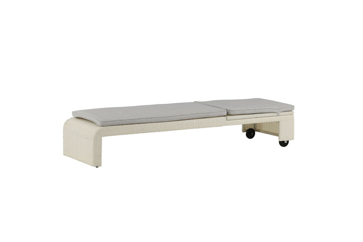 Venture Home London Sun Lounge - White/Grey