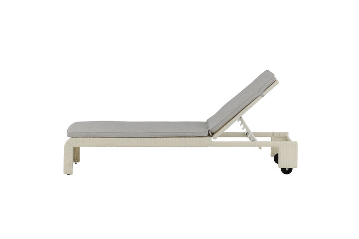 Venture Home London Sun Lounge - White/Grey