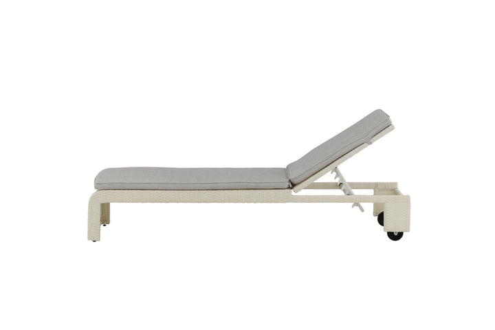 Venture Home London Sun Lounge - White/Grey