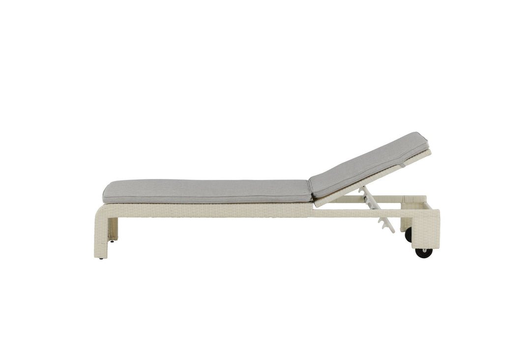 Venture Home London Sun Lounge - White/Grey