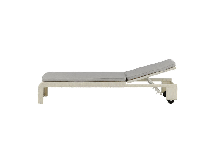 Venture Home London Sun Lounge - White/Grey