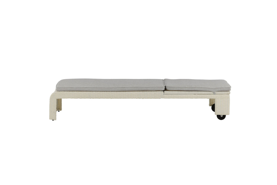 Venture Home London Sun Lounge - White/Grey