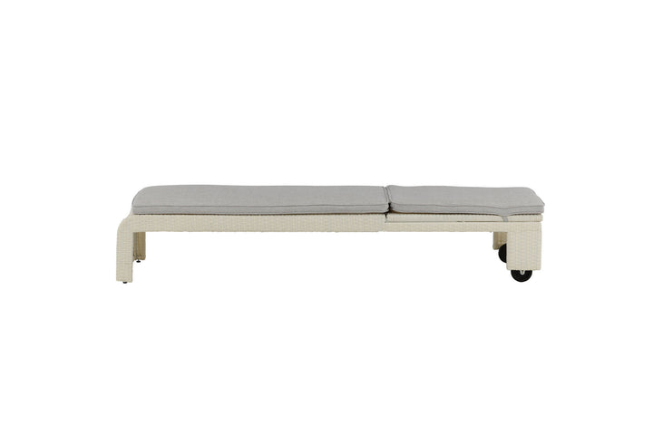 Venture Home London Sun Lounge - White/Grey